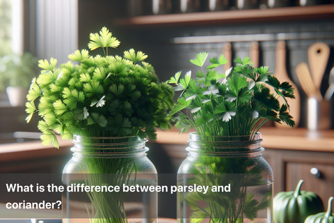 What is the difference between parsley and coriander?