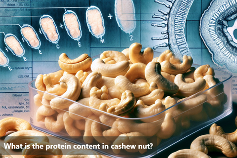 What is the protein content in cashew nut?