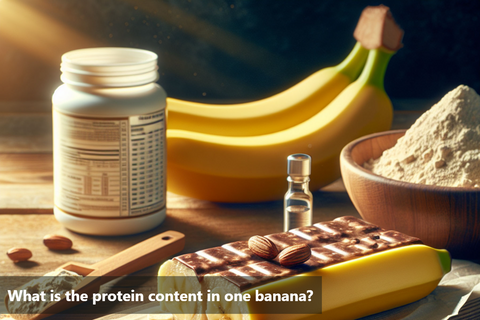 What is the protein content in one banana?