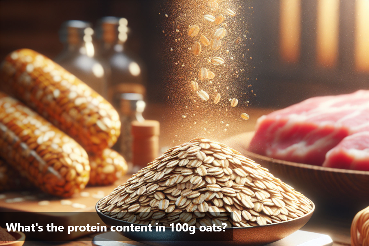 What's the protein content in 100g oats?