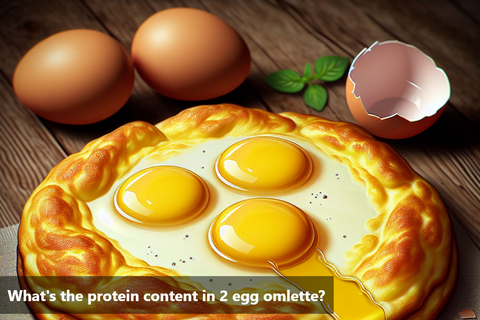 What's the protein content in 2 egg omlette?