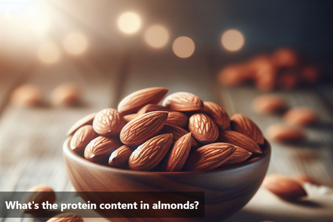What's the protein content in almonds?