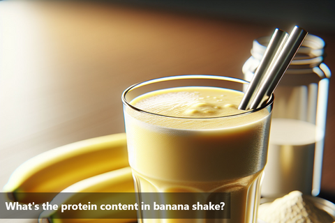 What's the protein content in banana shake?