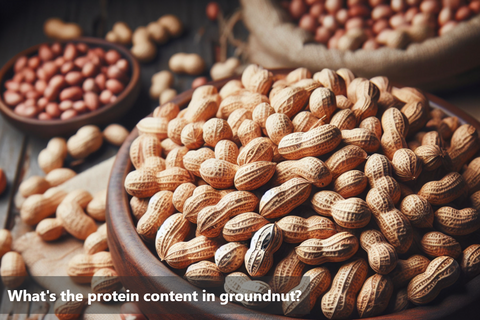 What's the protein content in groundnut?