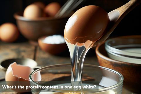 What's the protein content in one egg white?