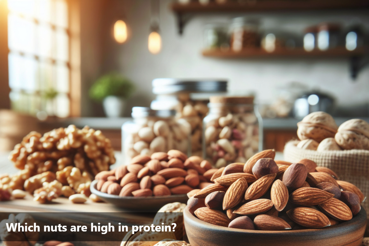 Which nuts are high in protein?