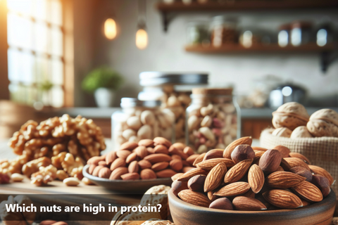 Which nuts are high in protein?