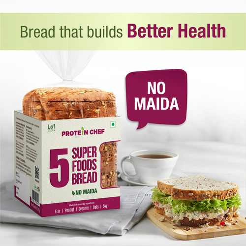 5 Super Foods Multigrain Brown Bread