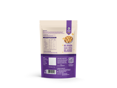 Lo! Foods Gluten Free Ragi Chips Roasted Healthy Snacks