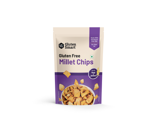Lo! Foods Gluten Free Ragi Chips Roasted Healthy Snacks