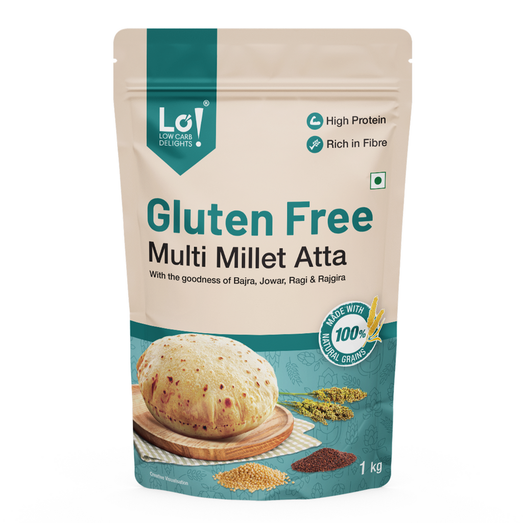 Gluten Free Multi Millet Atta with Double Protein & More Fiber | Lo! Foods