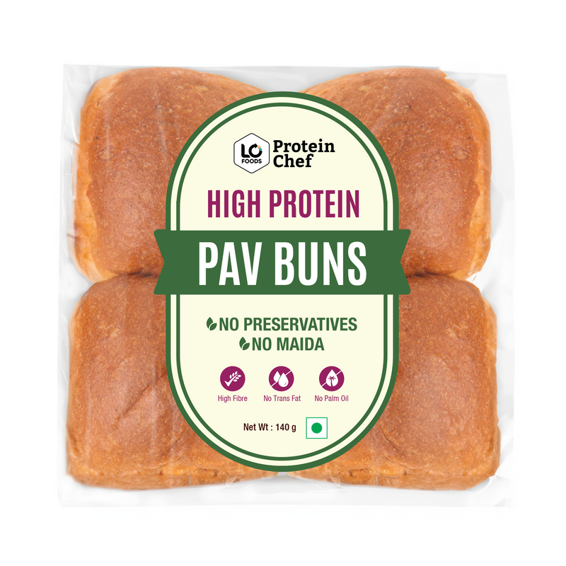 Protein Chef High Protein Pav Bun (Zero Maida, Multigrain)