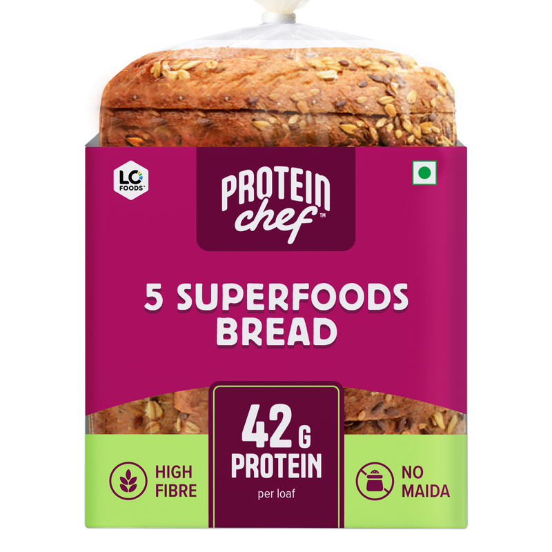 Protein Chef 42g Protein Multigrain Bread (Wheat Bread, No Maida)
