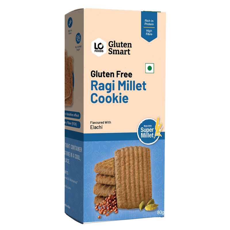 Lo! Foods Ragi Oat Cookies (Sugar Free Biscuit, Gluten Free)