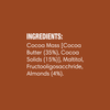Lo! Foods Sugar Free Dark Chocolate Bar (Almond Delight)